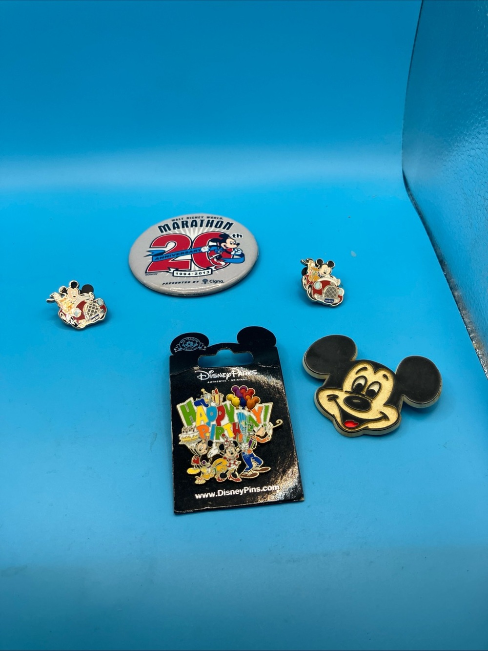 Disney Mickey Mouse Pin Lot - Black, Gold, Red, Blue